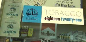 As of Nov. 8, all Evanston businesses must display Tobacco 21 signage. 
